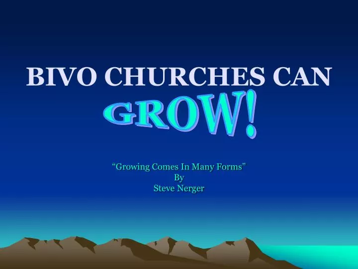 bivo churches can