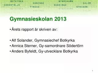 gymnasieskolan 2013
