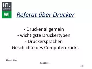 referat ber drucker