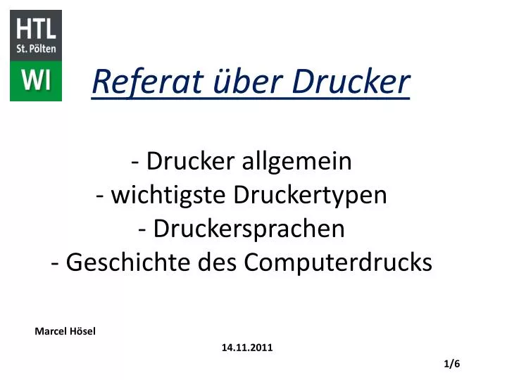 referat ber drucker