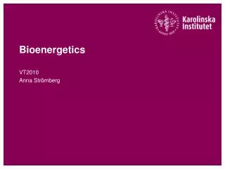bioenergetics