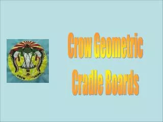 Crow Geometric Cradle Boards