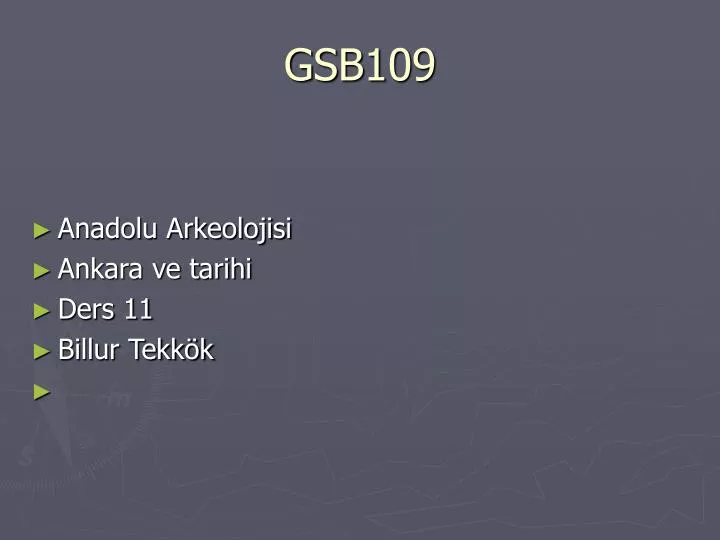 gsb109