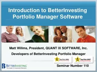 Introduction to BetterInvesting Portfolio Manager Software