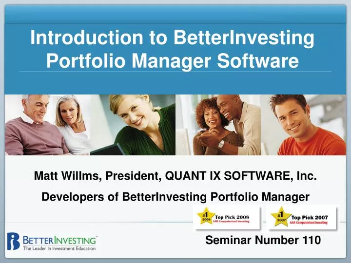 introduction to betterinvesting portfolio manager software