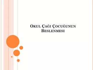 okul a ocu unun beslenmesi
