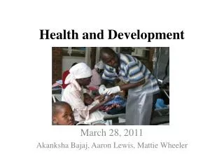 Health and Development