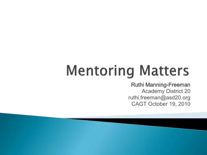 mentoring matters