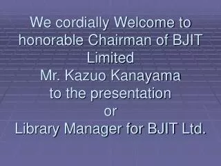Library Manager for BJIT Ltd