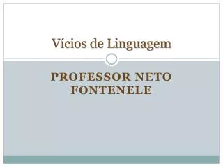 v cios de linguagem