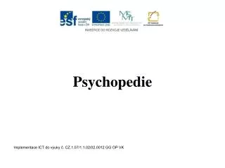 Psychopedie