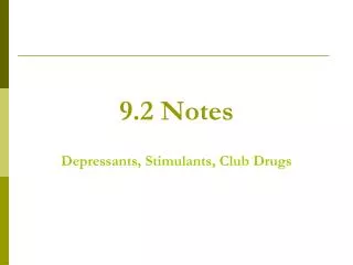 9.2 Notes