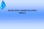 EFFECTIVE COMMUNICATION SKILLS - slide 1