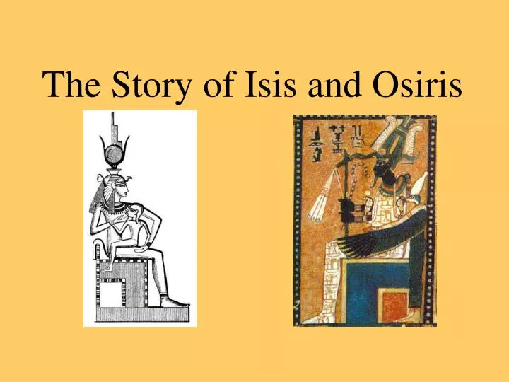 the story of isis and osiris