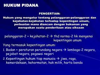 hukum pidana