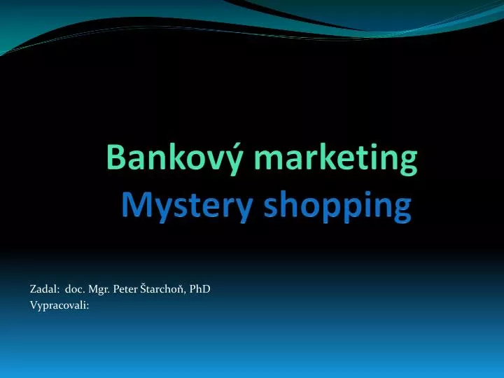 bankov marketing mystery shopping