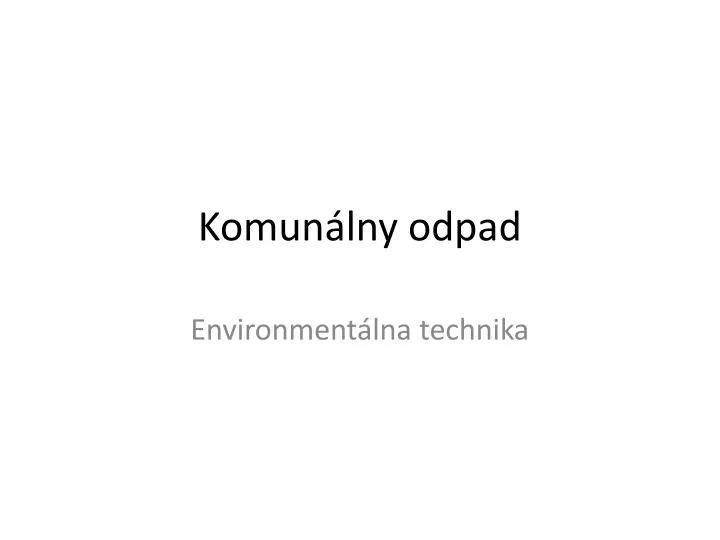 komun lny odpad