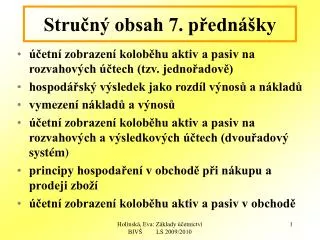 stru n obsah 7 p edn ky
