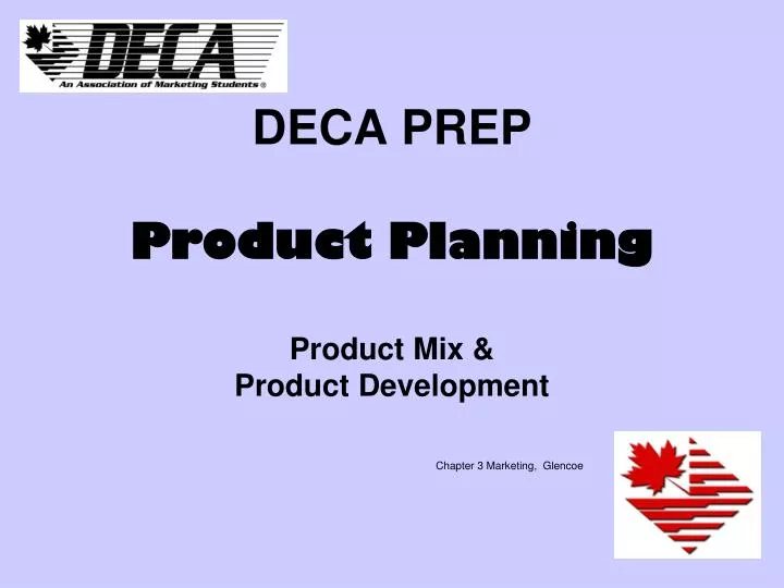 deca prep product planning