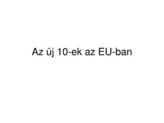 az j 10 ek az eu ban