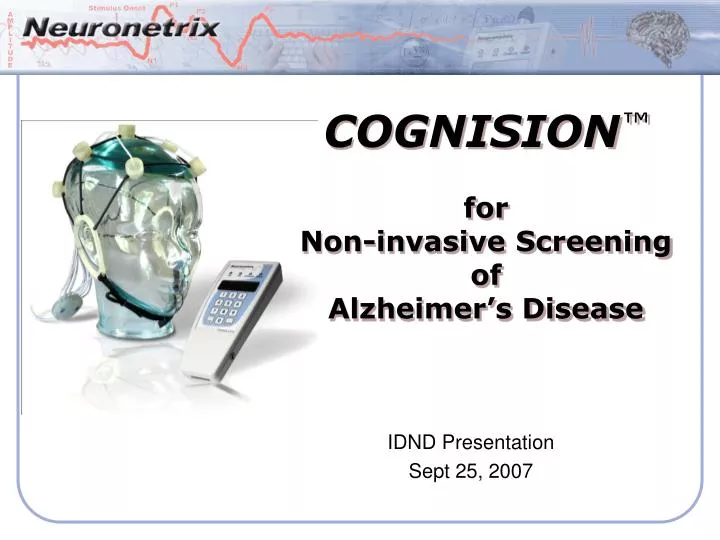 cognision for non invasive screening of alzheimer s disease