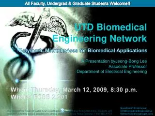 UTD Biomedical Engineering Network