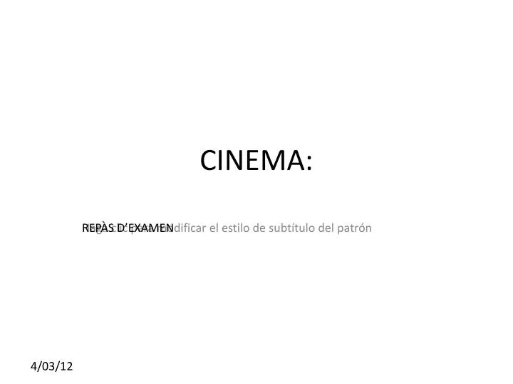 cinema