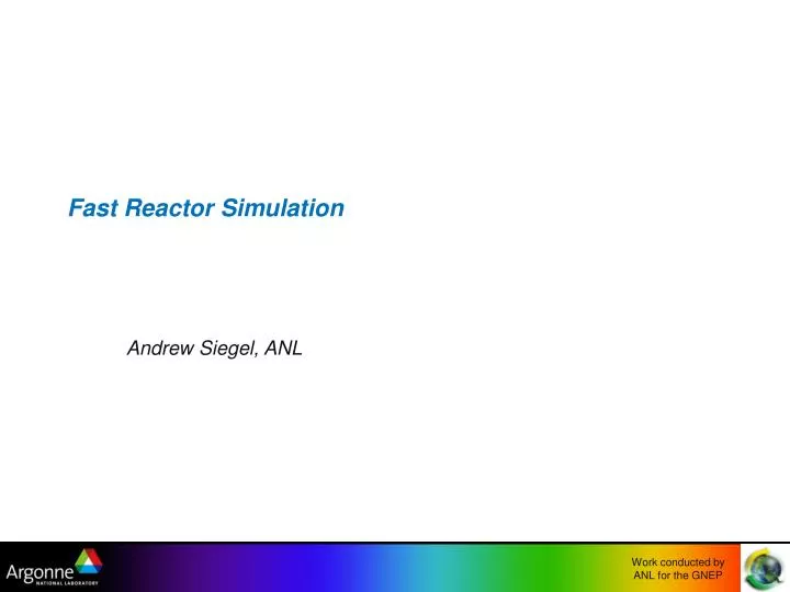 fast reactor simulation