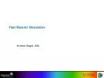 Fast Reactor Simulation - slide 1