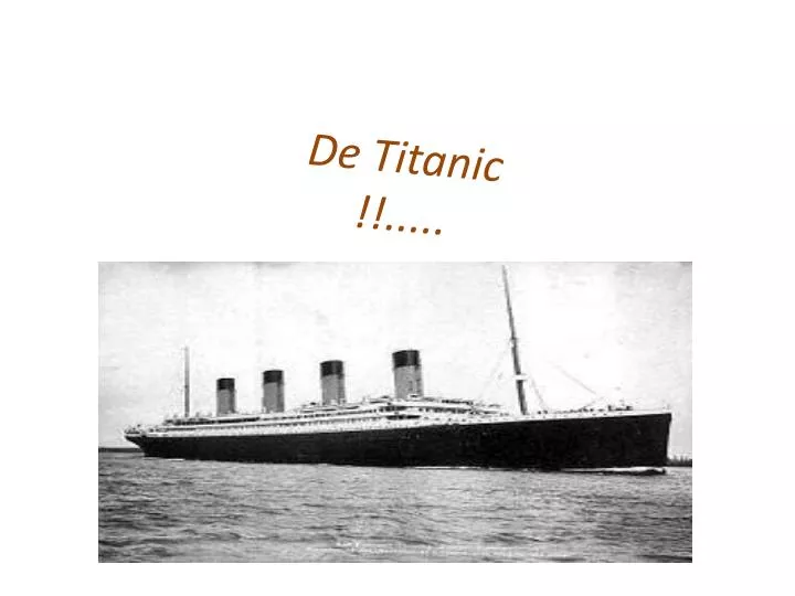 de titanic