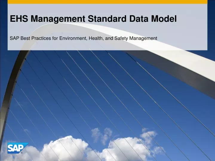 ehs management standard data model