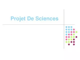 projet de sciences