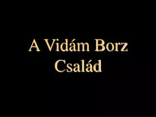 a vid m borz csal d