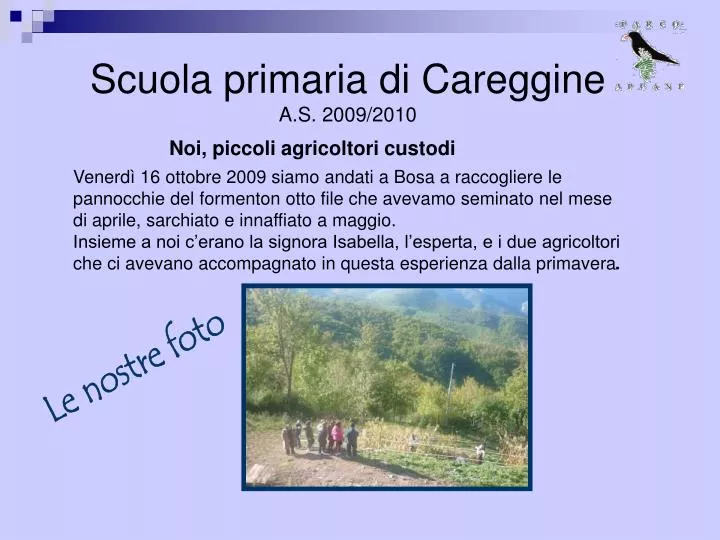 scuola primaria di careggine a s 2009 2010