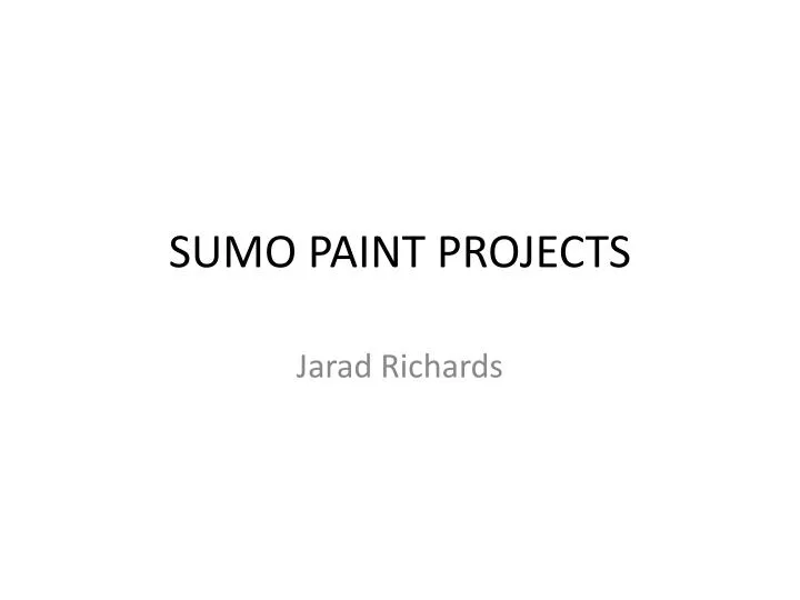 sumo paint projects