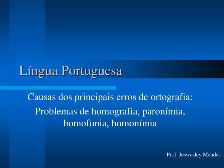 l ngua portuguesa