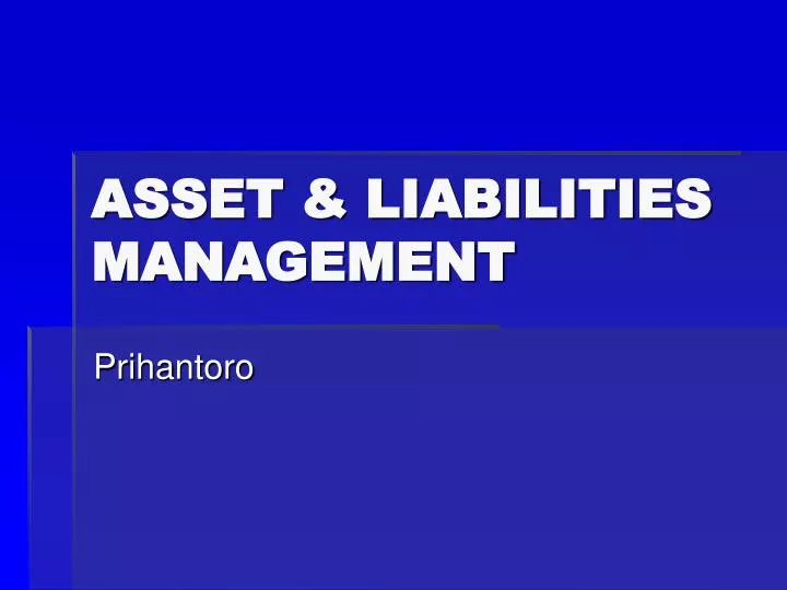 asset liabilities management