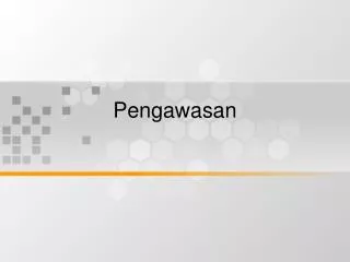 pengawasan