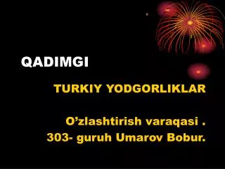 qadimgi