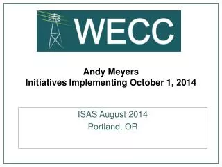 Andy Meyers Initiatives Implementing October 1, 2014