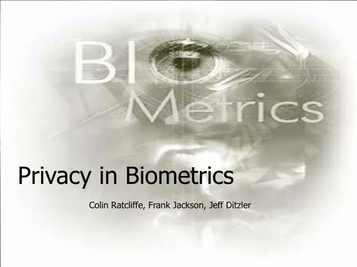 privacy in biometrics