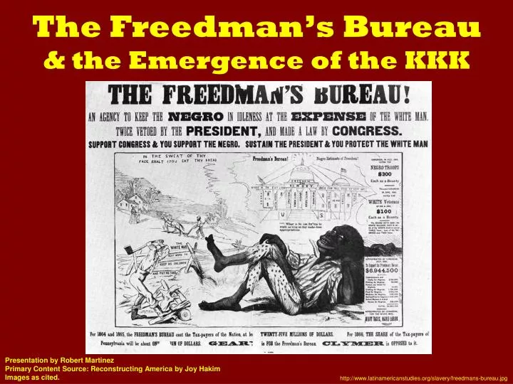 the freedman s bureau the emergence of the kkk