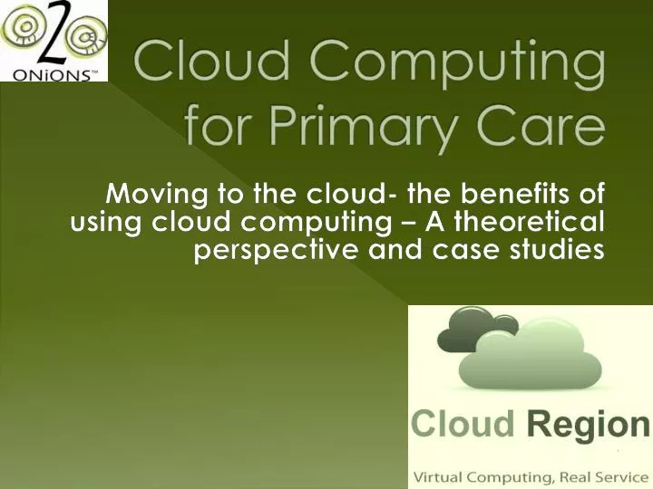 cloud computing for primary care