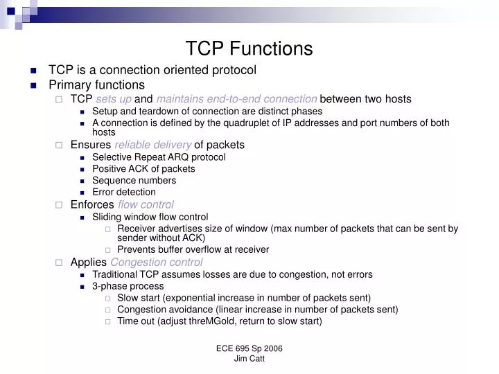 tcp functions