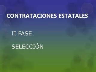 ii fase selecci n