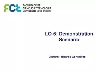 LO-6: Demonstration Scenario
