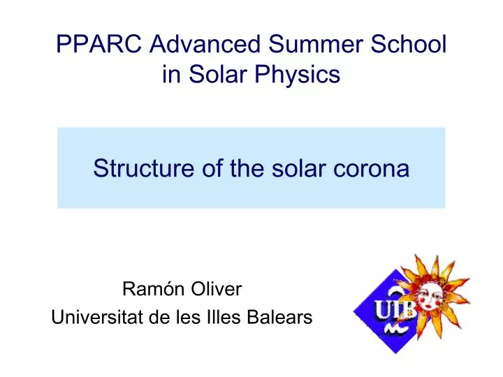 structure of the solar corona