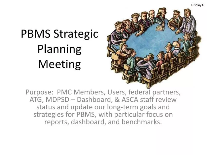 pbms strategic planning meeting