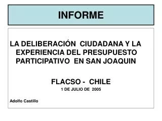 informe