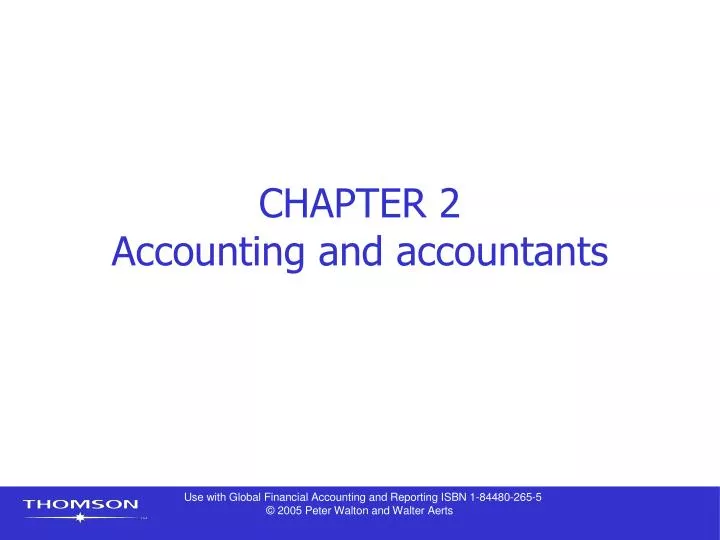 chapter 2 accounting and accountants